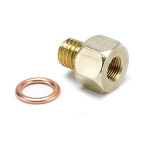 Auto Meter Temperature Metric Adapter Brass male M12x1.75 to 1/8" NPT AU2278