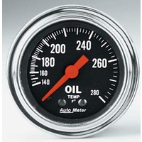 Auto Meter gauge Trad Chrome 2-1/16" Oil Temperature AU2441