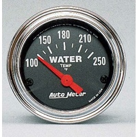 Auto Meter Traditional Chrome Series Water Temperature Gauge 2-1/16" 100-250°F