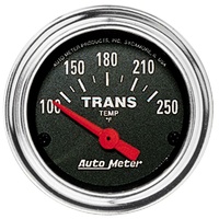 Auto Meter Traditional Chrome Transmission Temperature Gauge 2-1/16" 100-250°F