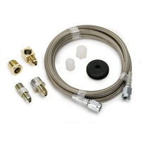 Auto Meter Tubing and Line Kit Braided Stainless Steel -3 AN Diameter 4ft. Long