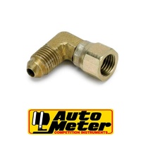 Auto Meter Elbow Fitting -4AN elbow fitting 90 deg. with swivel nut Steel AU3274