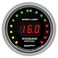 Auto Meter Sport-Comp Air/Fuel Ratio Street Gauge 2-1/16" Wideband 10:1-17:1 AFR