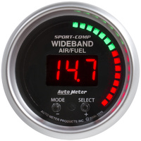 Auto Meter Sport Comp Pro Plus Air/Fuel Ratio Gauge2-1/16" Wideband AFR LAMBDA