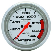 Auto Meter Ultra-Lite Series Nitrous Pressure Gauge 2-5/8" Electric 0-1600 psi