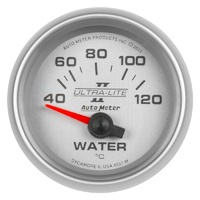 Auto Meter Ultra-Lite II Water Temperature Gauge 2-1/16" Electric 40-120°C