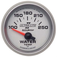 Auto Meter Ultra-Lite II Water Temperature Gauge 2-1/16" Electric 100-250°F