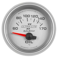 Auto Meter Ultra-Lite II Series Oil Temprature Gauge2-1/16" Electric 60-170°C