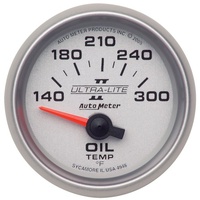 Auto Meter Ultra-Lite II Series Oil Temperature Gauge 2-1/16" Electric 140-300°F