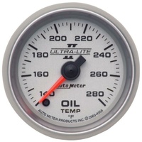 Auto Meter Ultra-Lite II Series Oil Temperature Gauge 2-1/16" Electric 140-280°F