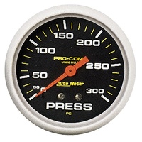 Auto Meter Pro-Comp Pressure Gauge 2-5/8" Liquid Filled Mechanical 0-300 psi