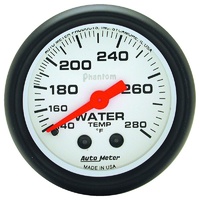 Auto Meter Phantom Water Temperature Gauge 2-1/16" Mechanical 140-280°F AU5731