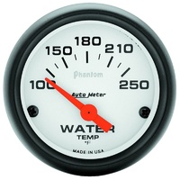 Auto Meter Phantom Water Temperature Gauge 2-1/16" Electric 100-250°F AU5737