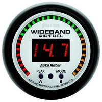 Auto Meter Phantom Air/Fuel Ratio Gauge 2-1/16" Digital Wideband AFR LAMBDA