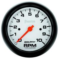 Auto Meter Phantom Series Tachometer 3-3/8" In-Dash 0-10,000 rpm AU5897