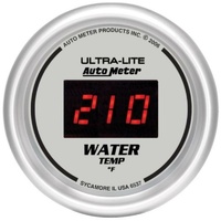 Auto Meter Ultra-Lite Digital Water Temperature Gauge In-dash 2-1/16" 0-300°F