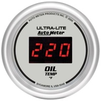 Auto Meter Ultra-Lite Digital Oil Temperature Gauge In-dash 2-1/16" 0-340°F