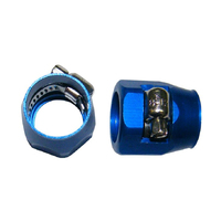 Autotecnica Aluminium Clamp to Suit 1/2" OD Hose Blue BHC10B