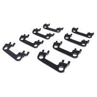 COMP Cams Guideplate Black Oxide Steel Raised 1 Piece For Ford Cleveland 5/16 in. Pushrod 7/16 in. Stud Set of 8