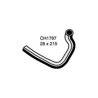 Mackay Rubber Bottom Radiator Hose for Mazda 323 Astina 1.8L DOHC CH1797