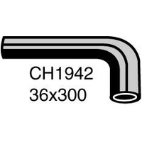 Mackay Rubber Bottom Radiator Hose for Toyota Hi Lux 4 Cyl 2.4L 2L Di CH1942