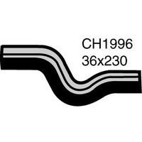 Mackay Rubber Bottom Radiator Hose for Holden Jackaroo 3.1L 4JG2 Turb CH1996