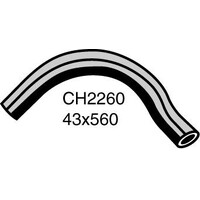 Mackay Rubber Bottom Radiator Hose for Jaguar XJ40 3.6L CH2260