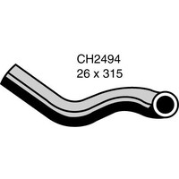 Mackay Rubber Top Radiator Hose for Mazda 121 1.3L B3 & 1.5L B5 CH2494