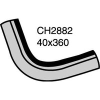 Mackay Rubber Top Radiator Hose for Mazda T3500 4 Cyl Diesel CH2882