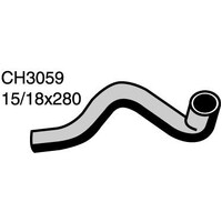 Mackay Rubber Bottom Radiator Hose for Nissan Terrano 2.4L CH3059