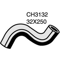 Mackay Rubber Top Radiator Hose for Nissan NX 4 Cyl CH3132