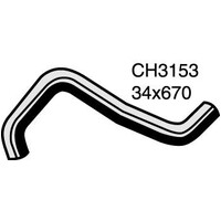 Mackay Rubber Bottom Radiator Hose for Nissan Vanette 2.0L CA20 CH3153