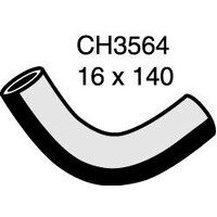 Mackay Rubber Bottom Radiator Hose for Toyota Cressida 3.0L 7MGE CH3564