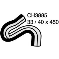 Mackay Rubber Top Radiator Hose for Saab 9-5 3.0L V6 Turbo CH3885