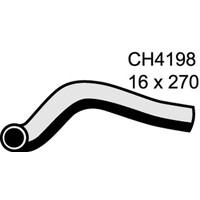 Mackay Rubber bottom radiator hose for Toyota PRADO 3.4L V6 5VZ-FE CH4198