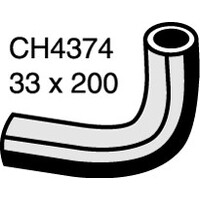 Mackay Rubber Bottom Radiator Hose for Toyota Dyna 2.2L 4Y CH4374