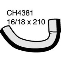 Mackay Rubber Bottom Radiator Hose for Toyota PRADO 3.0 Diesel 1KZ-TE CH4381