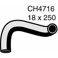 Mackay Rubber Bottom Radiator Hose for Hyundai ILOAD 2.4L 4 CYL G4KG CH4716