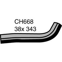 Mackay Rubber Top Radiator Hose for Mitsubishi Valiant 8 Cyl CH668