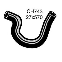 Mackay Rubber Bottom Radiator Hose for Nissan 1000 B10 CH743