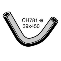 Mackay Rubber bottom radiator hose for Mitsubishi Valiant 6 cyl CH781