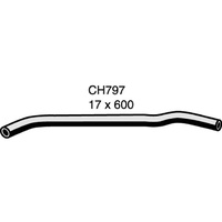 Mackay Rubber Bottom Radiator Hose for Holden HG 161 186 cid CH797