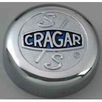 Cragar Center Cap Aluminium Chrome Bolt-On Flat Style 5 x 4 in. Bolt Pattern Each