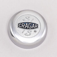 Cragar Center Cap Aluminium Chrome Bolt-On Flat Style Each