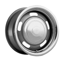 Cragar Wheel Rally Steel Silver 15 in. x 6 in. 5 x 4.5 in./4.75 in. Bolt Circle 3.750 in. Backspace Each