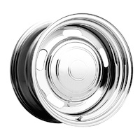 Cragar Wheel Rally Steel Chrome 15 in. x 10 in. 5 x 4.5/4.75 in. Bolt Circle 4.25 in. Backspace Each