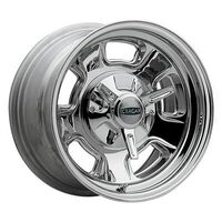 Cragar Wheel Street Pro Steel Chrome 17 in. x 7 in. 5 x 4.5/4.75 in. Bolt Circle 3.5 in. Backspace Each