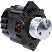 CVR Billet Powerhouse Alternator w/ 6 Groove Pulley - Black