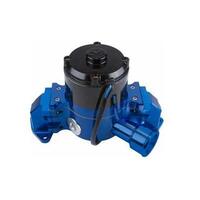 CVR Water Pump Electric 55 gpm Billet Aluminium Blue Anodized For Ford Small Block