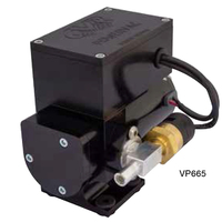 CVR Vacuum Pump - Brake 12V Electric Vacuum Pump - Vane Style Billet Aluminium - Black Anodized